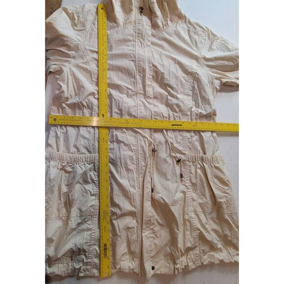 Two Danes Utility Coat Jacket Ivory White Women's Size XL Preppy Minimalist 2489 - Picture 7 of 8